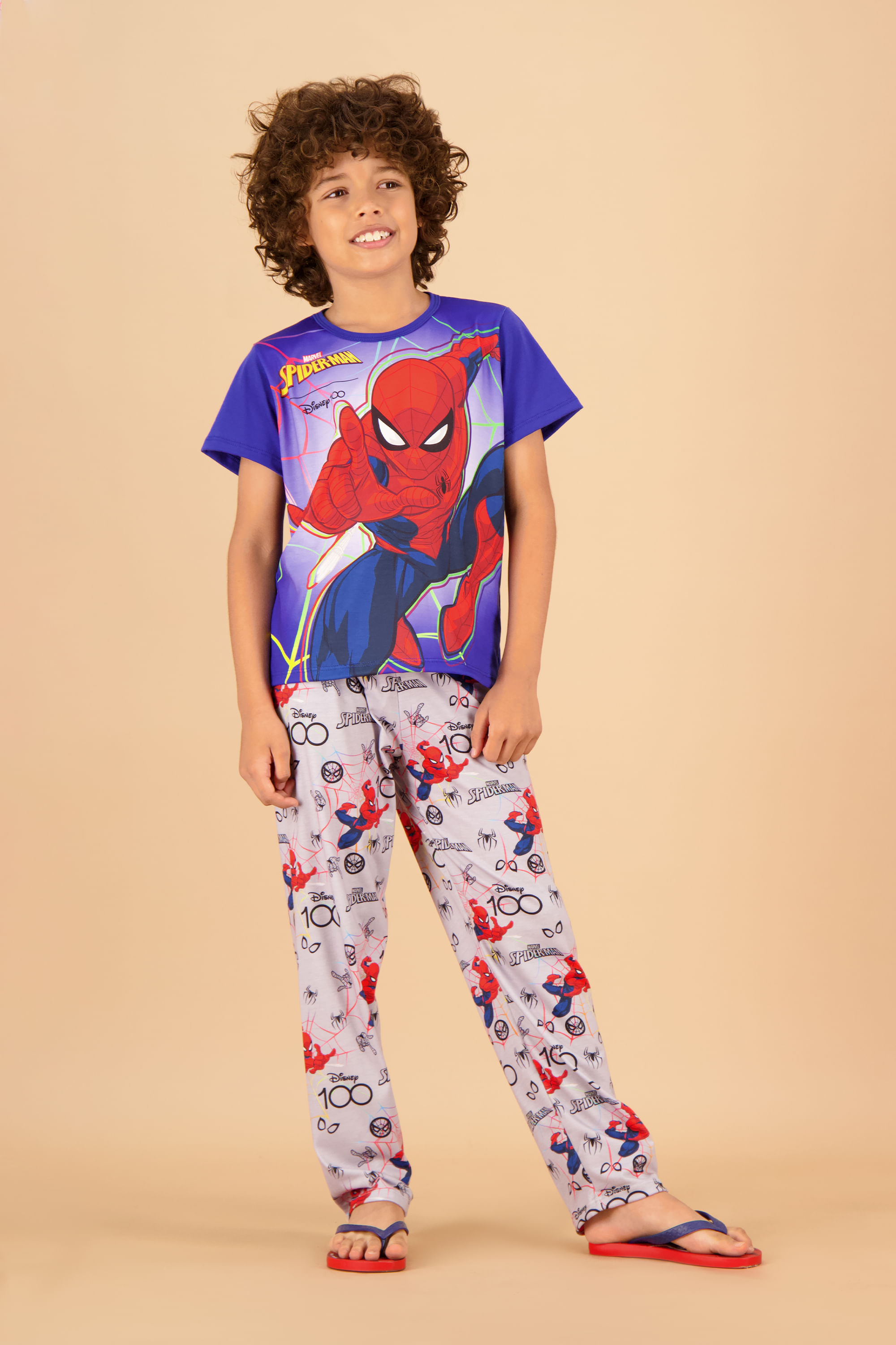 Marvel Pijama para Niño Spiderman Azul 10 : : Ropa